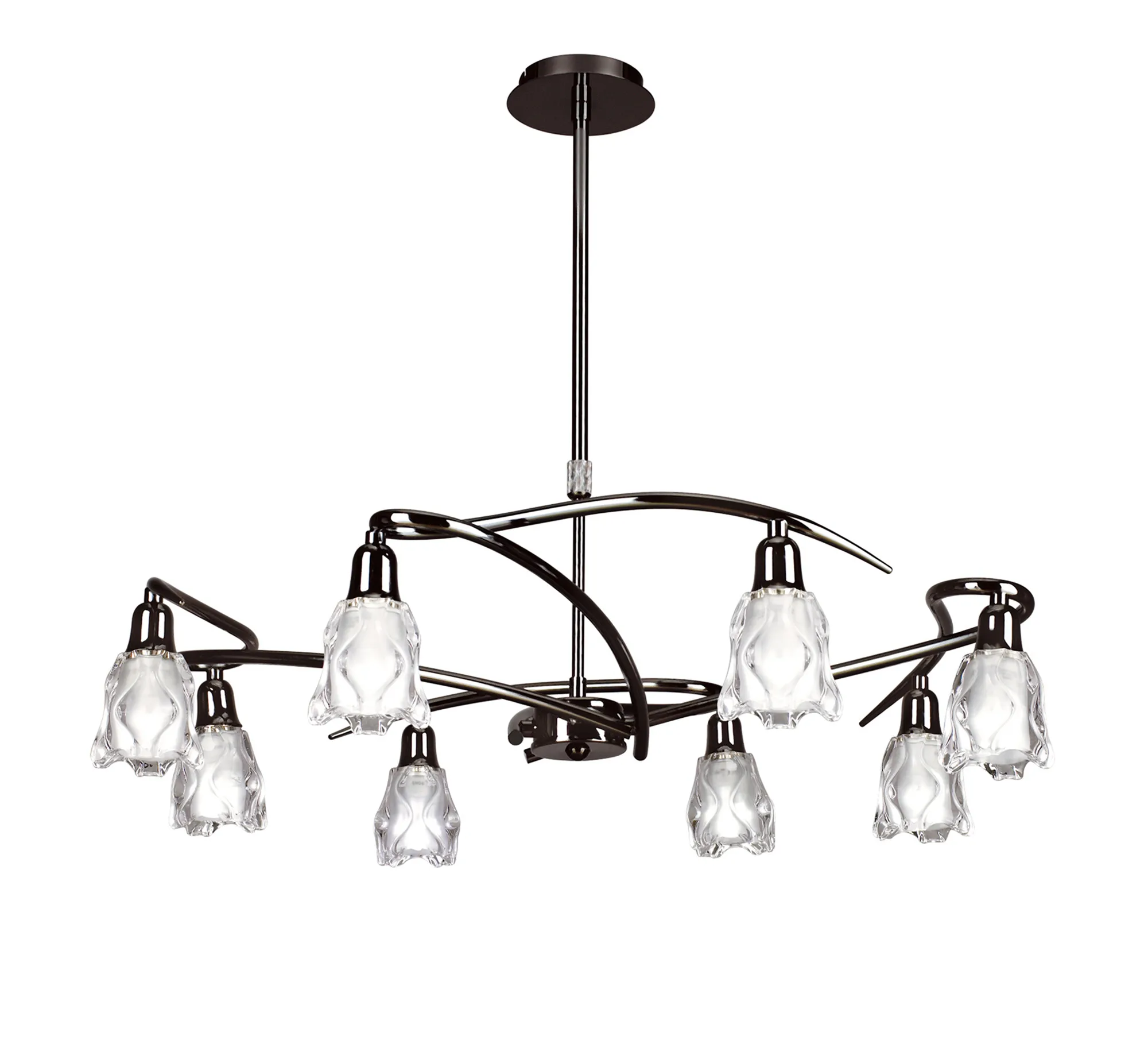 M8620BC/1  Amel BC Telescopic Pendant 8 Light